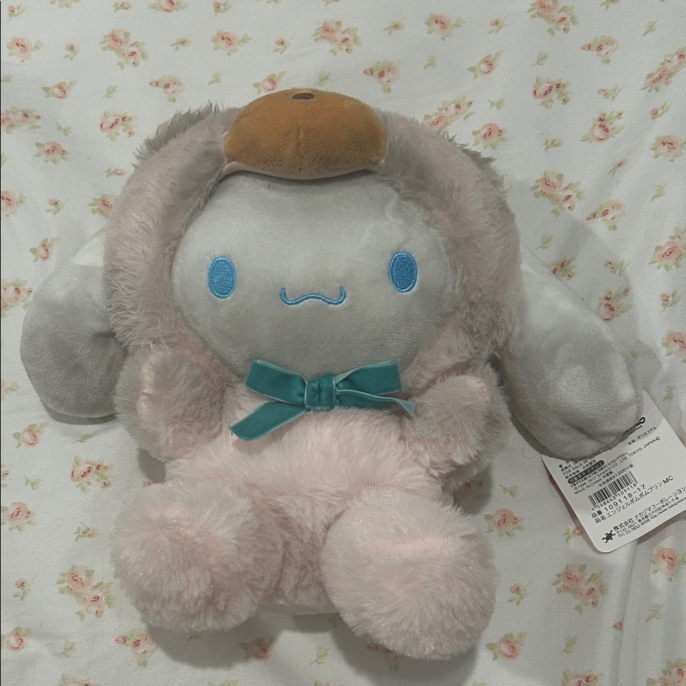 Cute Plush Toy with Bow